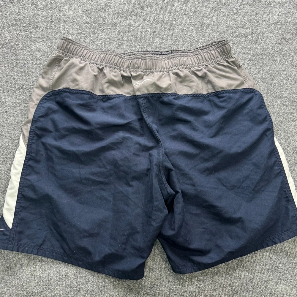 Nike Mens XXL Navy Blue Colorblock Swim Trunks Mesh Lined NESS8512‎ SU25788